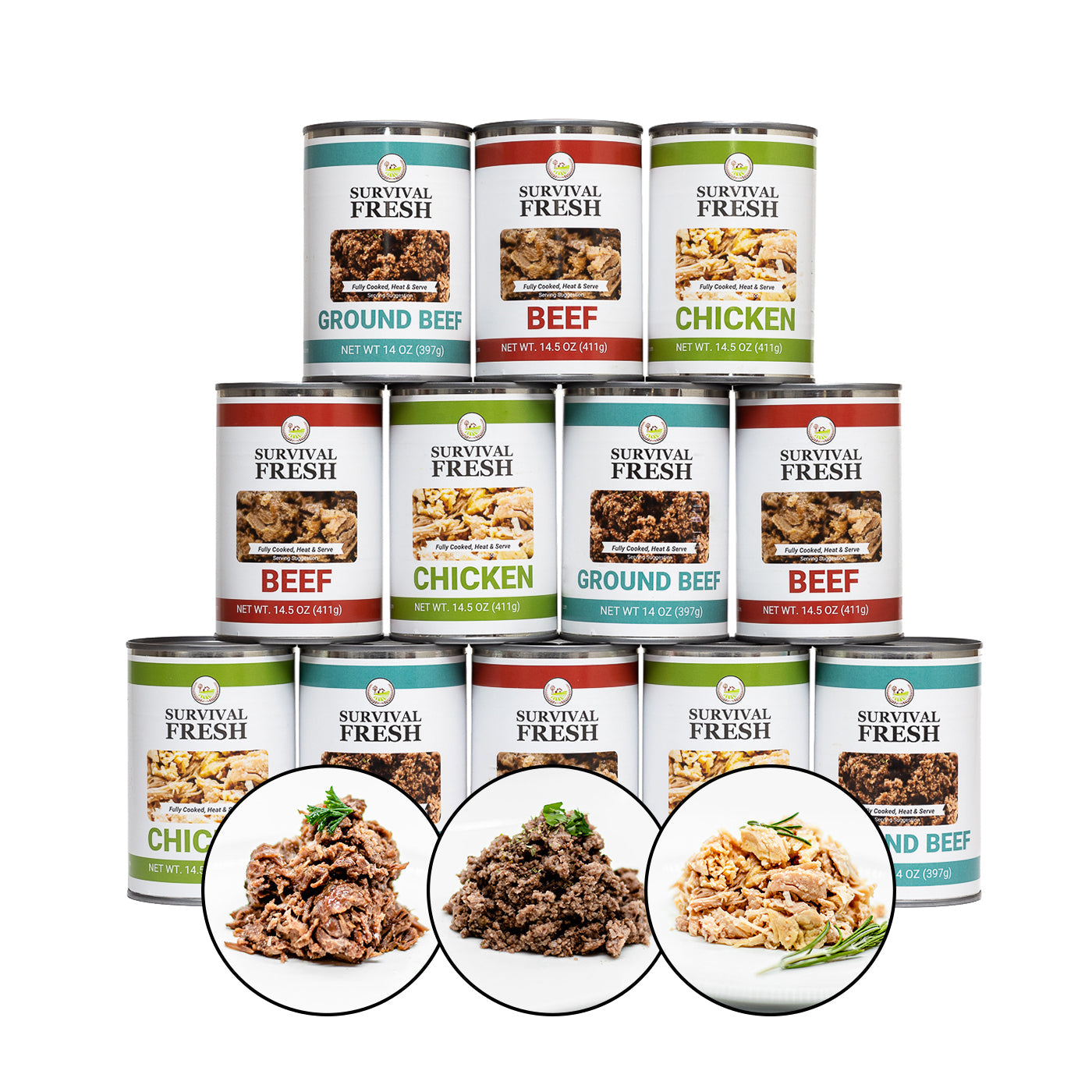 3 Protein Mixed Canned Meat - OVERLANDERS Outfitter