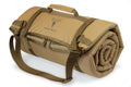 Rolled-up Elite Survival Systems lightweight tactical shooting mat with strap, designed for outdoor shooting and camping.