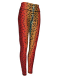 Rainbow2 trout fish print patterned all sport leggings by Cognito Brands, Inc., featuring vibrant rainbow trout designs on stretch fabric.