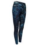 Cognito Brands all sport leggings with ocean print pattern featuring scuba jacks, designed for active wear and comfort.