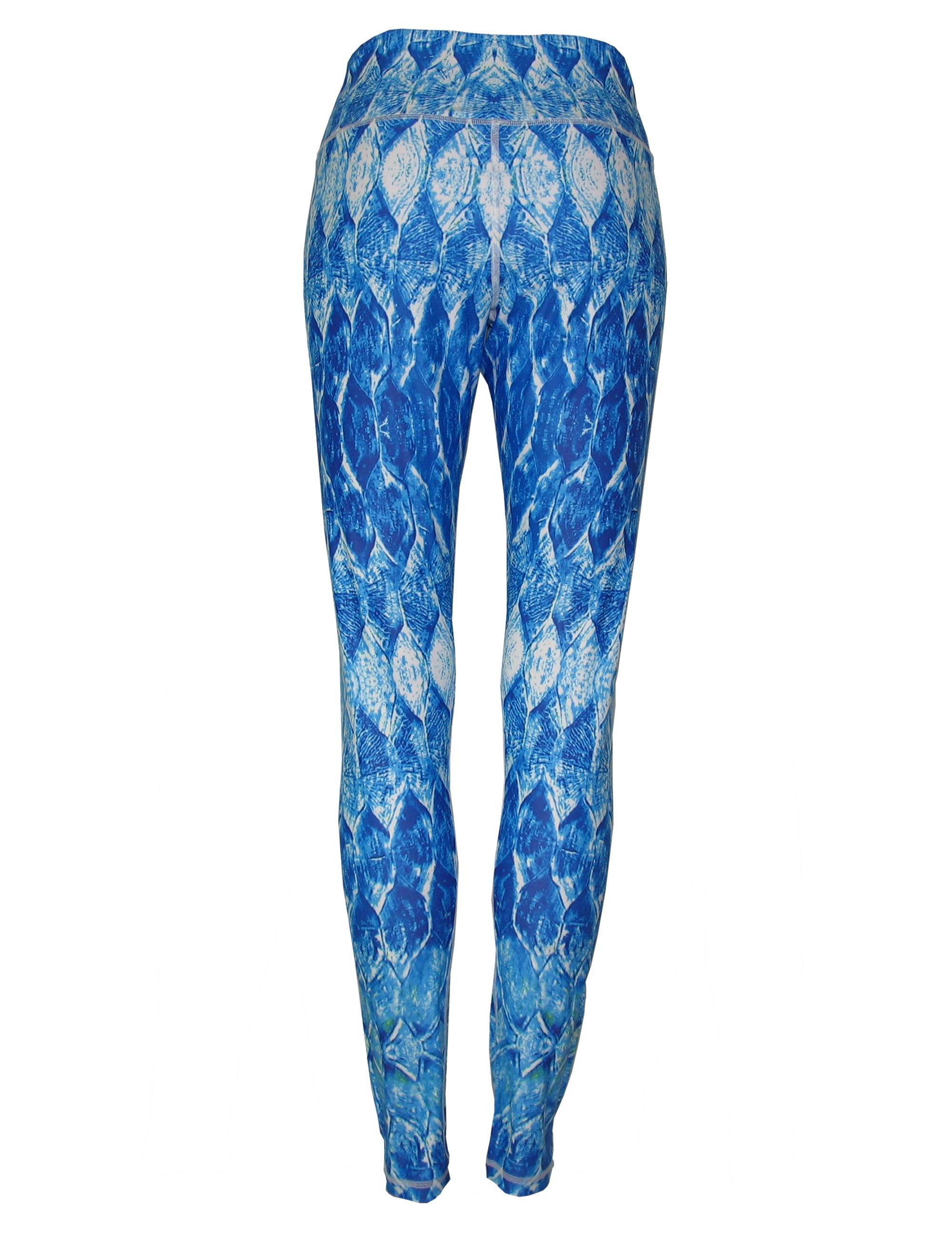 All sport leggings with a tarpon fish print pattern by Cognito Brands, Inc., featuring vibrant aquatic-themed design.