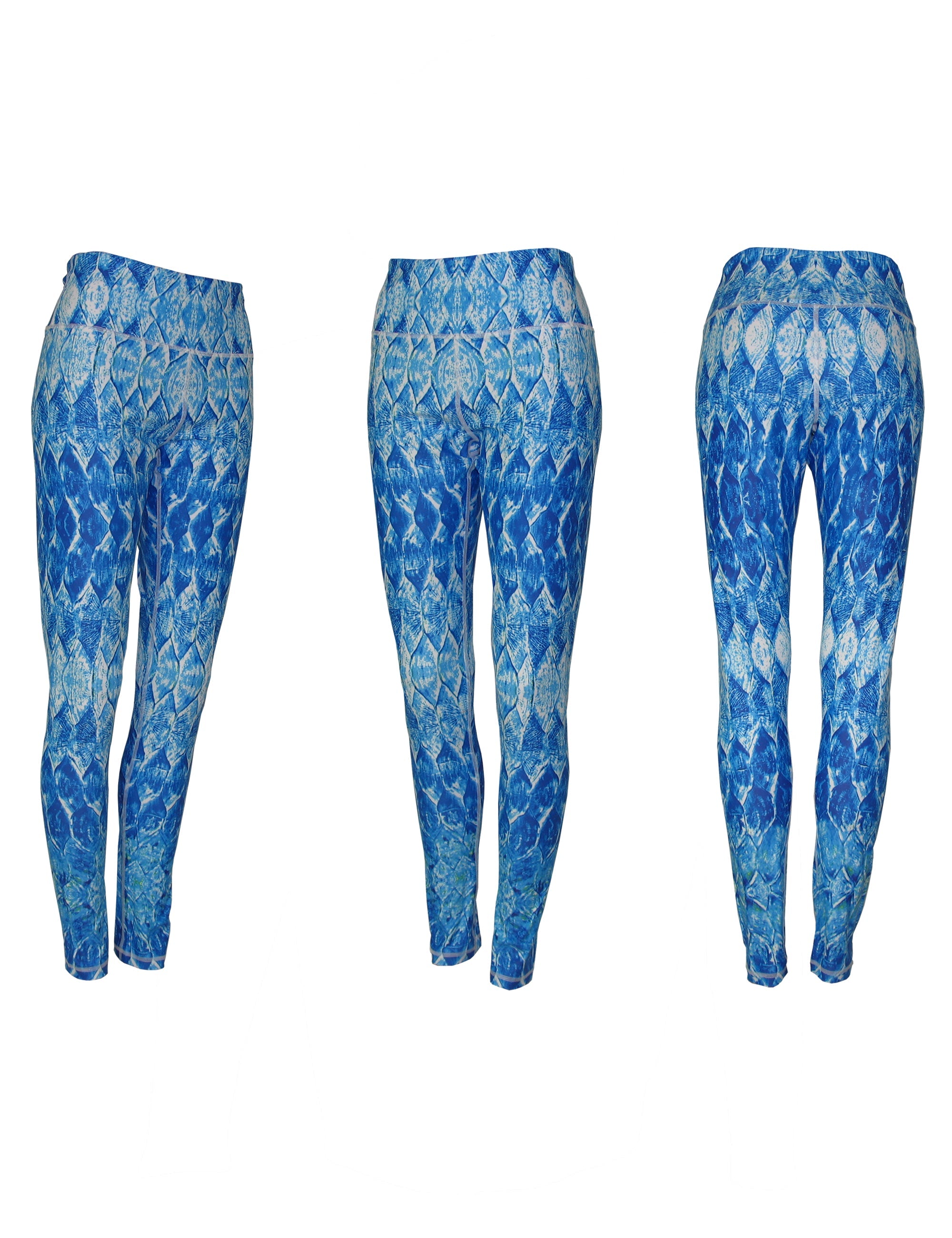 Tarpon fish print all sport leggings by Cognito Brands, Inc., featuring vibrant aquatic pattern on stretchy athletic wear.