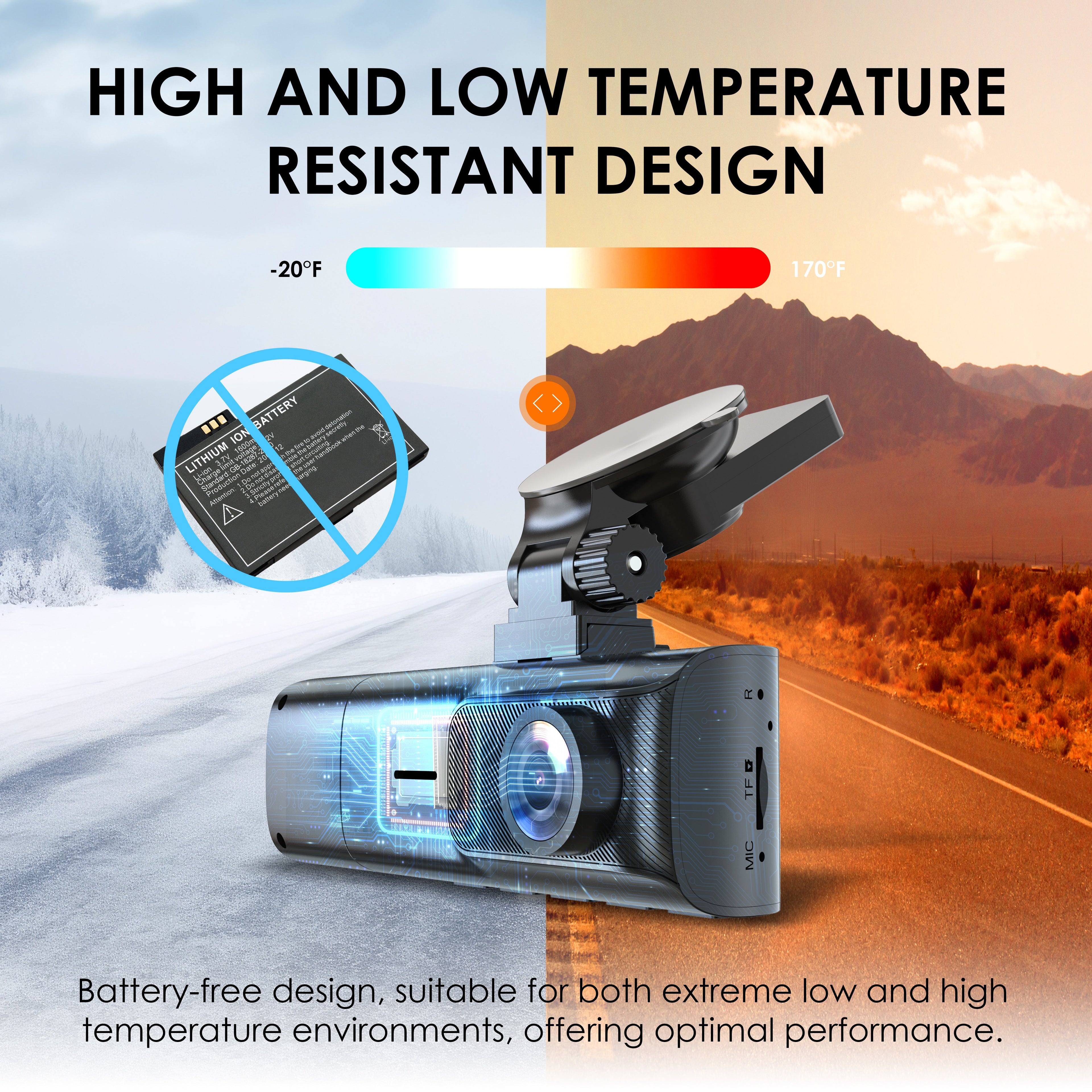 Rexing V1P Flex X4 4K WiFi dual dash cam mounted inside a vehicle, capturing front and interior views in black.
