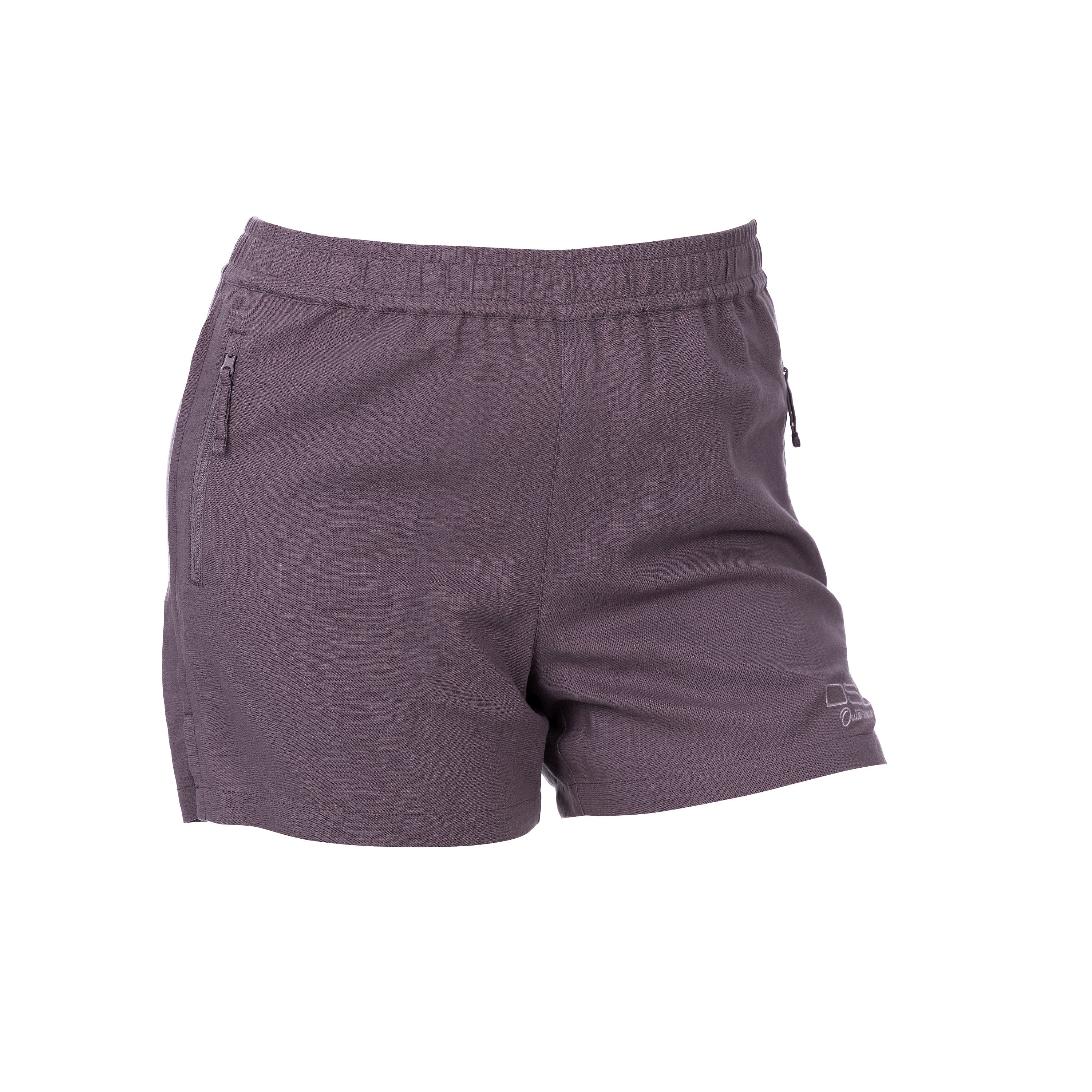 DSG OUTERWEAR Nicole Short in purple agate color, front view showing stylish design and fabric texture.