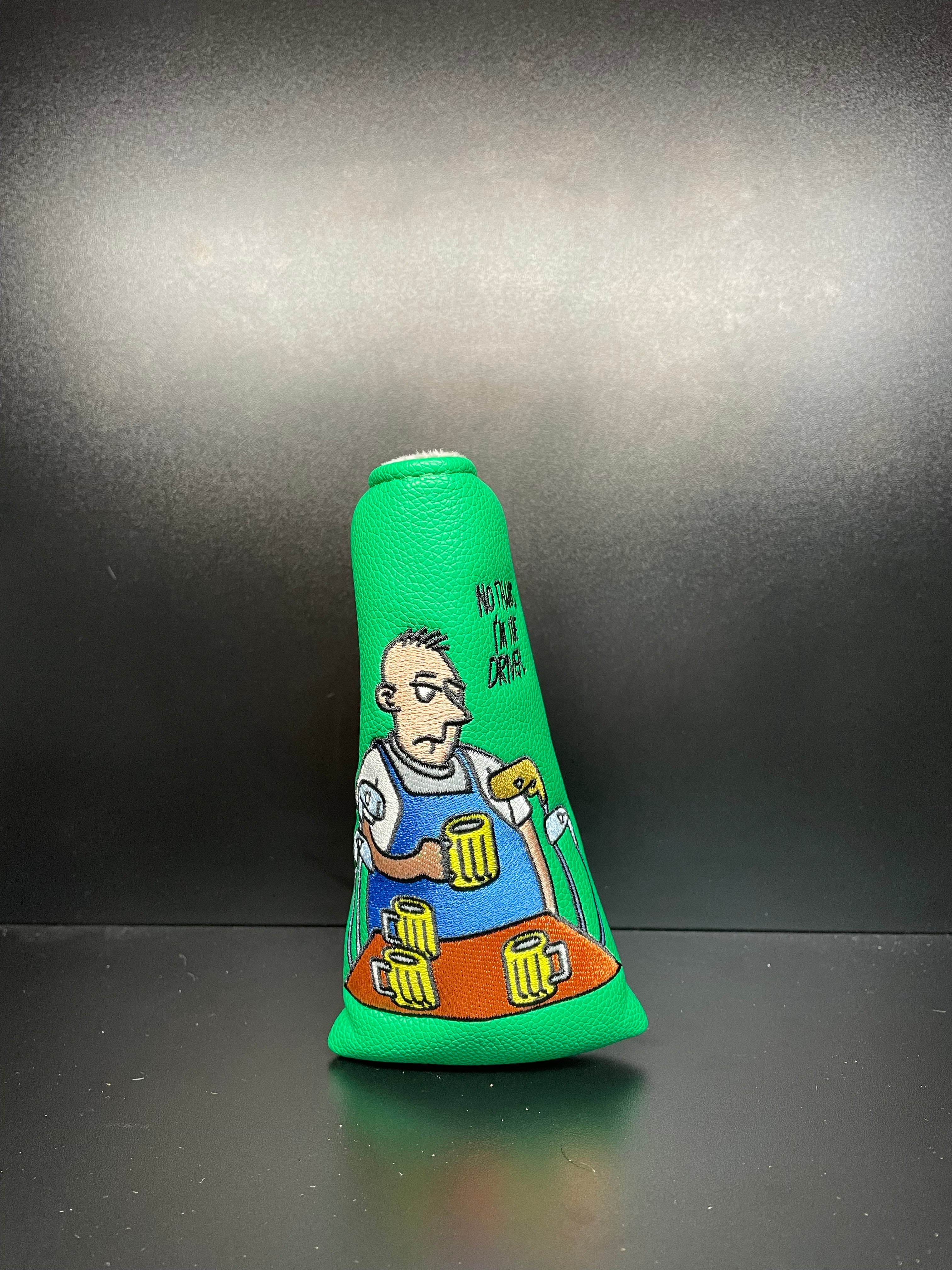 ParWestGolf No Thanks, I’m the Driver headcover for golf clubs, featuring a playful design and soft protective material.