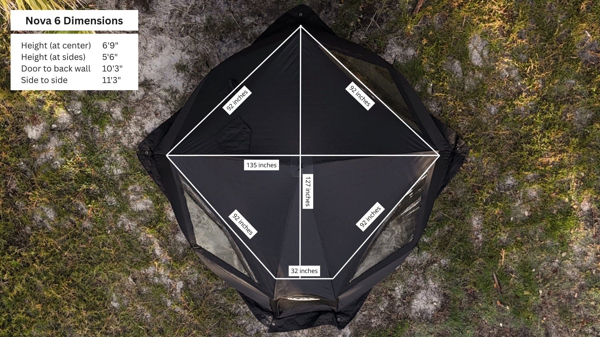 Nova 6 Sauna Tent (6-person; tent only) - We The Collective