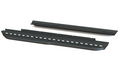 Avatar Offroad NV3500 RockBody side steps for Nissan NV3500 van, durable black metal running boards with textured surface for grip.