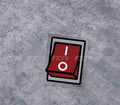 Decorative simulated button sticker from Bean's Moto Booth featuring colorful, realistic button designs for crafts and decor.