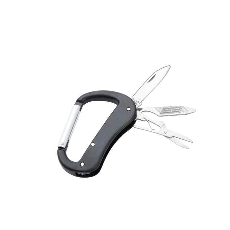 Outdoor multifunctional key carabiner from Bean's Moto Booth with a sturdy metal clip and durable design for key organization.
