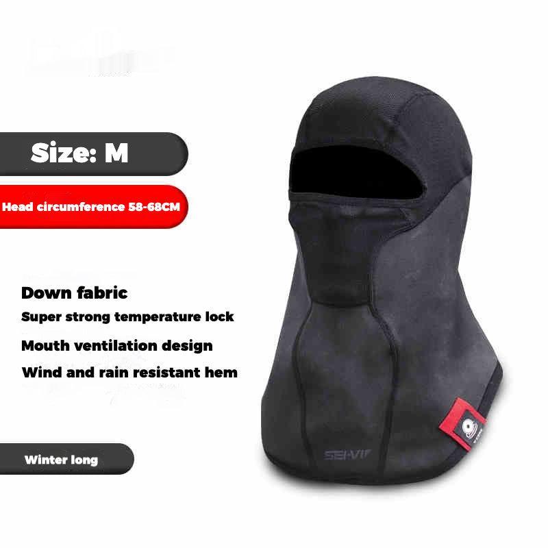 Bean's Moto Booth SEIVI™ anti-slip anti-bacterial motorcycle balaclava with breathable fabric and snug fit for rider comfort.