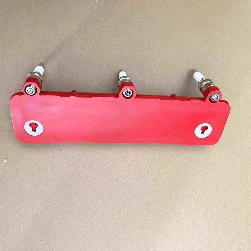 Vintage resin spark plug hook rack by Bean's Moto Booth, featuring a retro automotive-inspired design with multiple hooks.