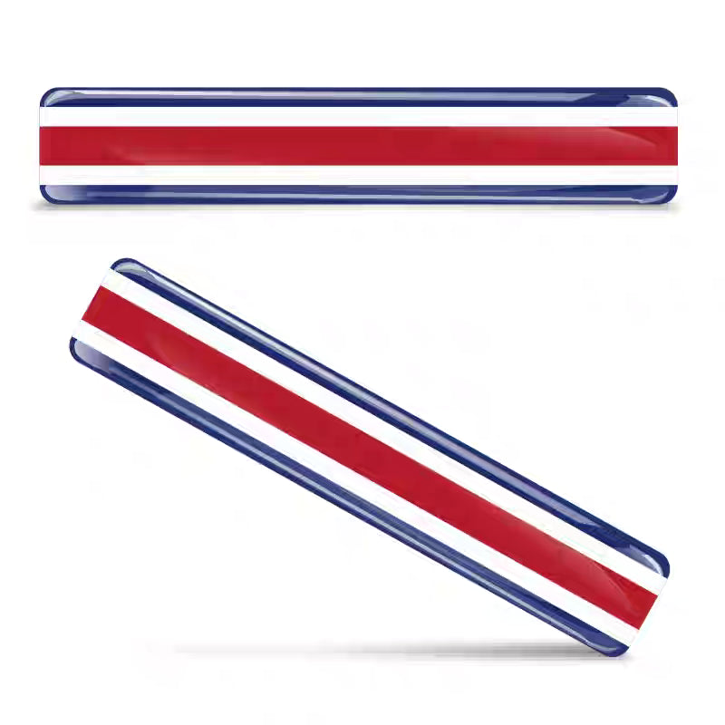 Bean's Moto Booth 3D national flag motorcycle helmet decals for decoration, featuring vibrant flag designs on a sleek helmet surface.