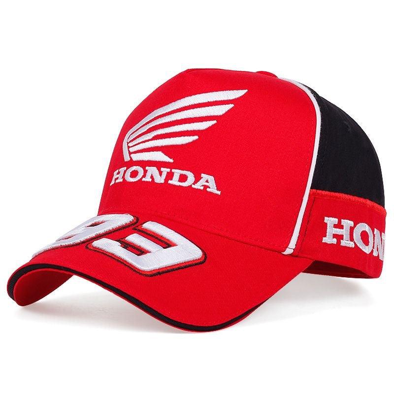 Decorative sport motorcycle baseball cap by Bean's Moto Booth featuring a sporty design and casual style.