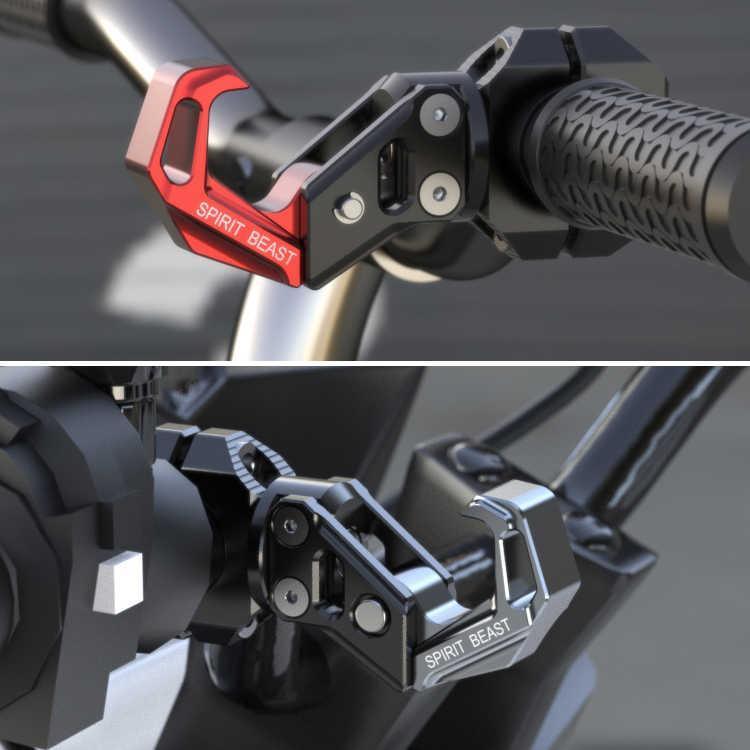Aluminum CNC alloy crash bar hook for motorcycles, designed as a durable accessory for Bean's Moto Booth motorcycle safety.