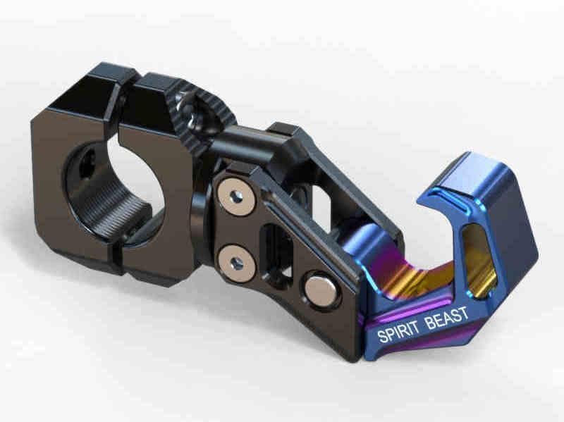 Motorcycle aluminum CNC alloy crash bar hook from Bean's Moto Booth, designed as a durable accessory for motorcycle protection.