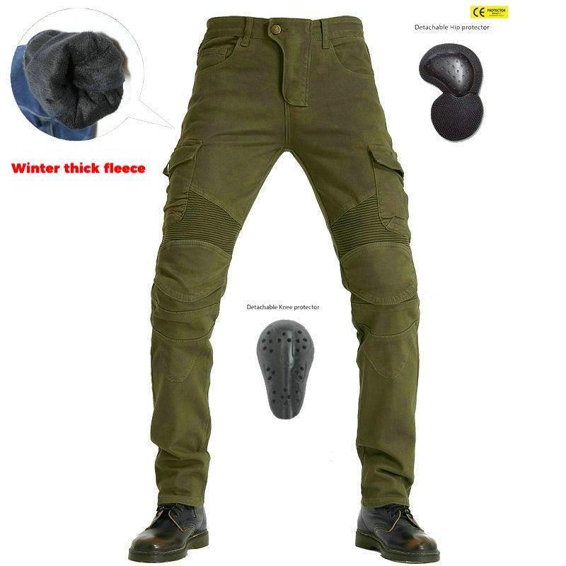 Bean's Moto Booth VOLERO™ Silent Thunder winter motorcycle riding pants, insulated motorcycle pants with durable fabric and secure fit.