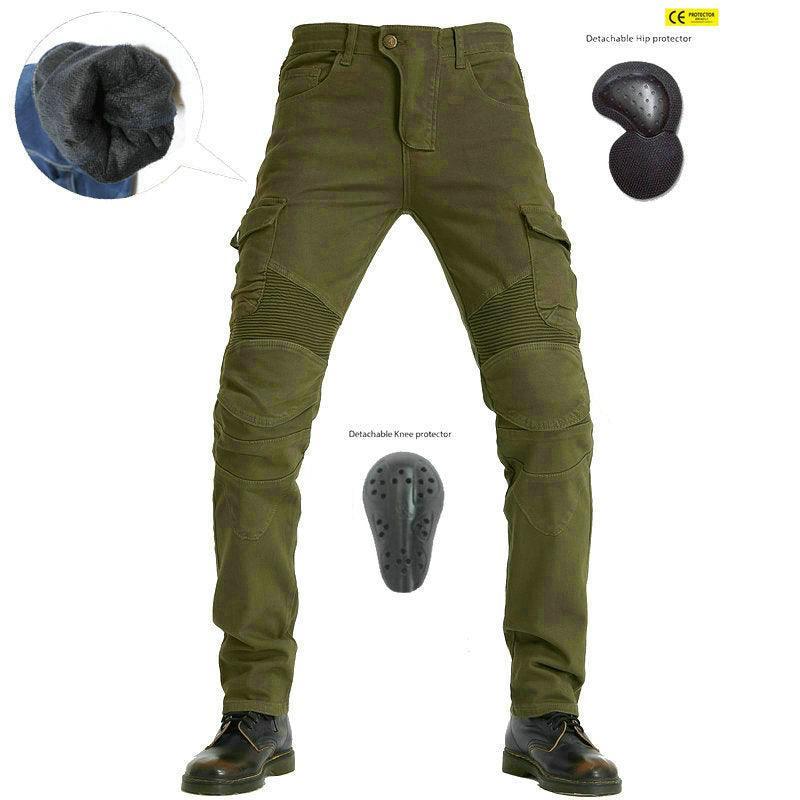 Bean's Moto Booth VOLERO™ Silent Thunder winter motorcycle riding pants, black waterproof motorcycle pants with padding, outdoor gear