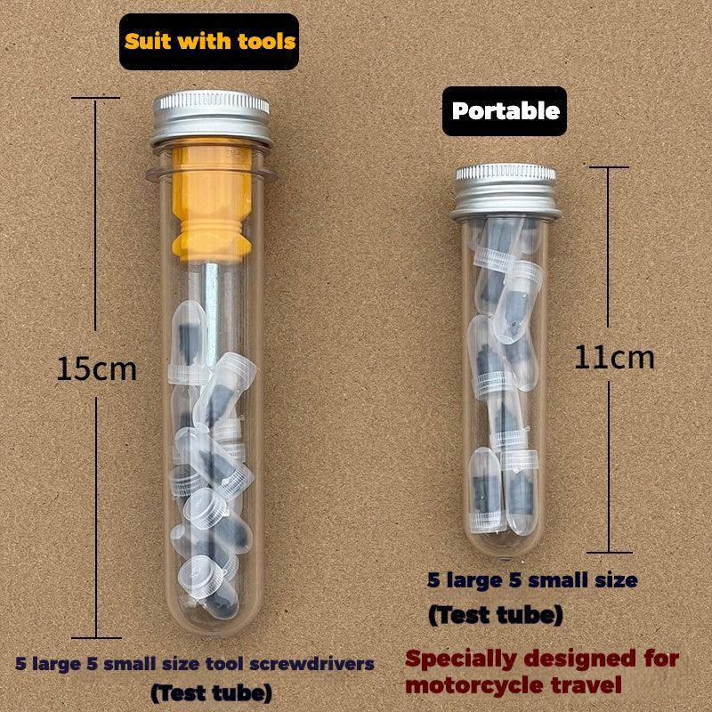 Bean's Moto Booth motorcycle portable tire repair plug for quick, on-the-go puncture fixes on motorcycle tires.