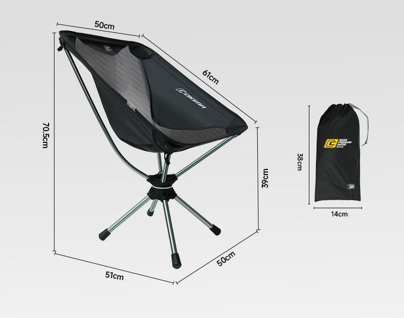 Portable Ultra-Light 360-Degree Swivel Folding Camping Chair - OVERLANDERS Outfitter