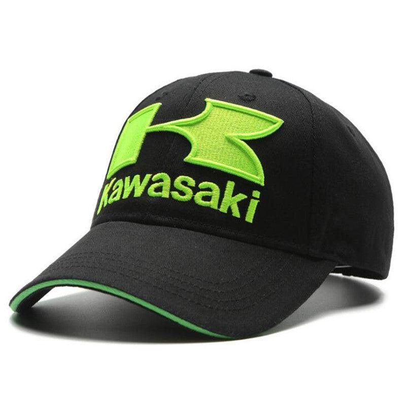 Decorative sport motorcycle baseball cap by Bean's Moto Booth featuring a stylish design and branding details.