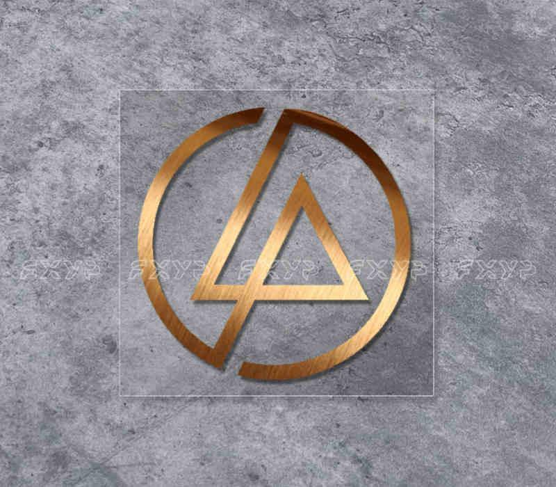 Linkin Park sticker used as decor, featuring band logo in black and white style, perfect for customizing laptops or notebooks.