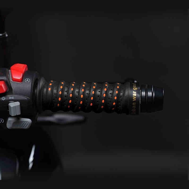 Motorcycle anti-slip and breathable handlebar grips by Bean's Moto Booth, designed for secure, comfortable riding.