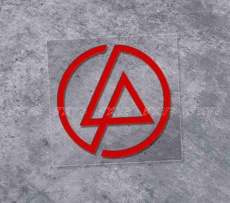 Linkin Park sticker for decor by Bean's Moto Booth, featuring band logo design on a durable adhesive backing.