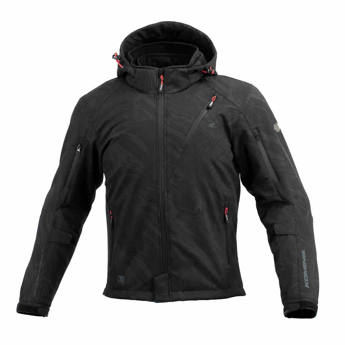 Bean's Moto Booth KOMINE Japanese motorcycle insulated riding jacket for autumn and winter, featuring durable, insulated motorcycle gear.