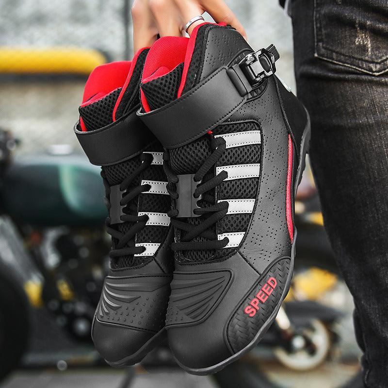 Bean's Moto Booth 4 Seasons™ PowerStride motorcycle riding shoes designed for comfort and protection during motorcycle riding.
