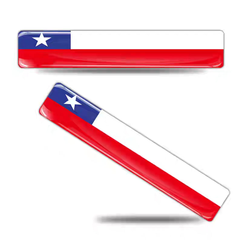 3D national flag motorcycle helmet decal stickers from Bean's Moto Booth, colorful patriotic decor for helmets