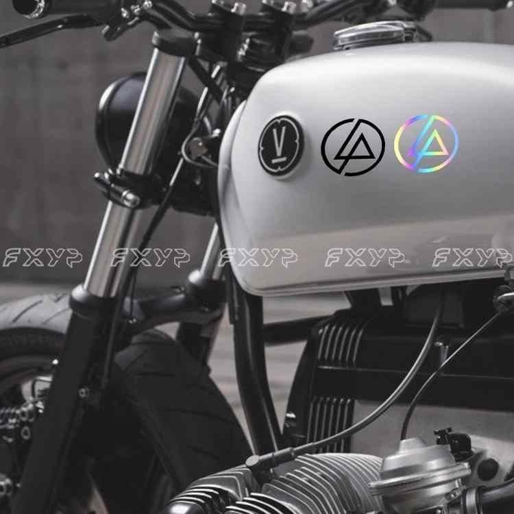 Linkin Park decor sticker by Bean's Moto Booth featuring the band's logo and artwork, ideal for decorating laptops or notebooks.