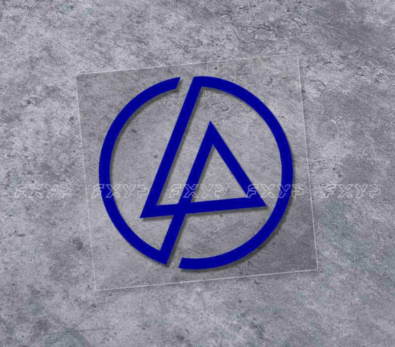 Linkin Park sticker used as decor, featuring band logo and artwork, suitable for decorating notebooks, laptops, or personal items.