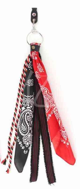Decor motorcycle handlebar streamer pendant with vintage style and detailed design, suitable for motorcycle enthusiasts.