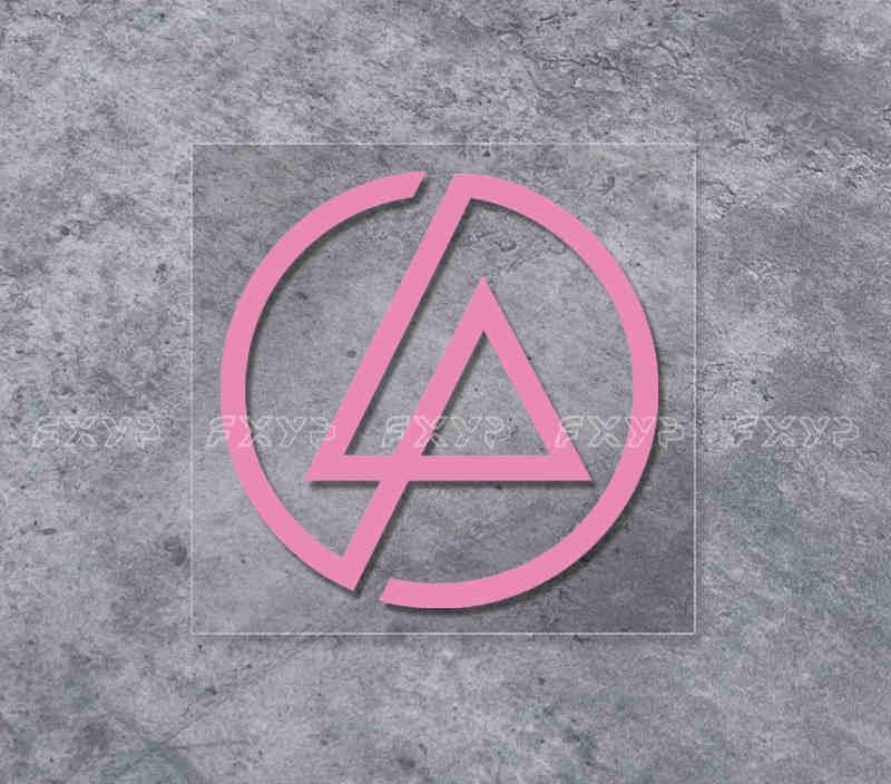 Linkin Park sticker used as decorative decor, featuring band artwork, from Bean's Moto Booth.
