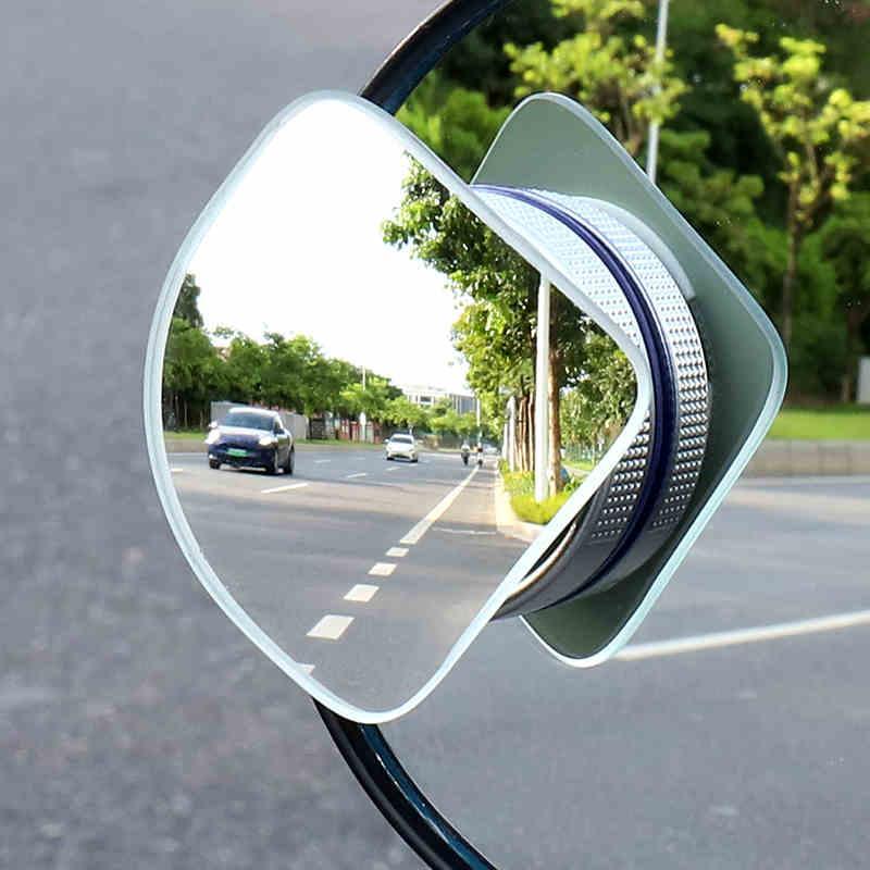 Bean's Moto Booth motorcycle blind spot assist rearview mirror attached to bike for improved side and rear visibility.