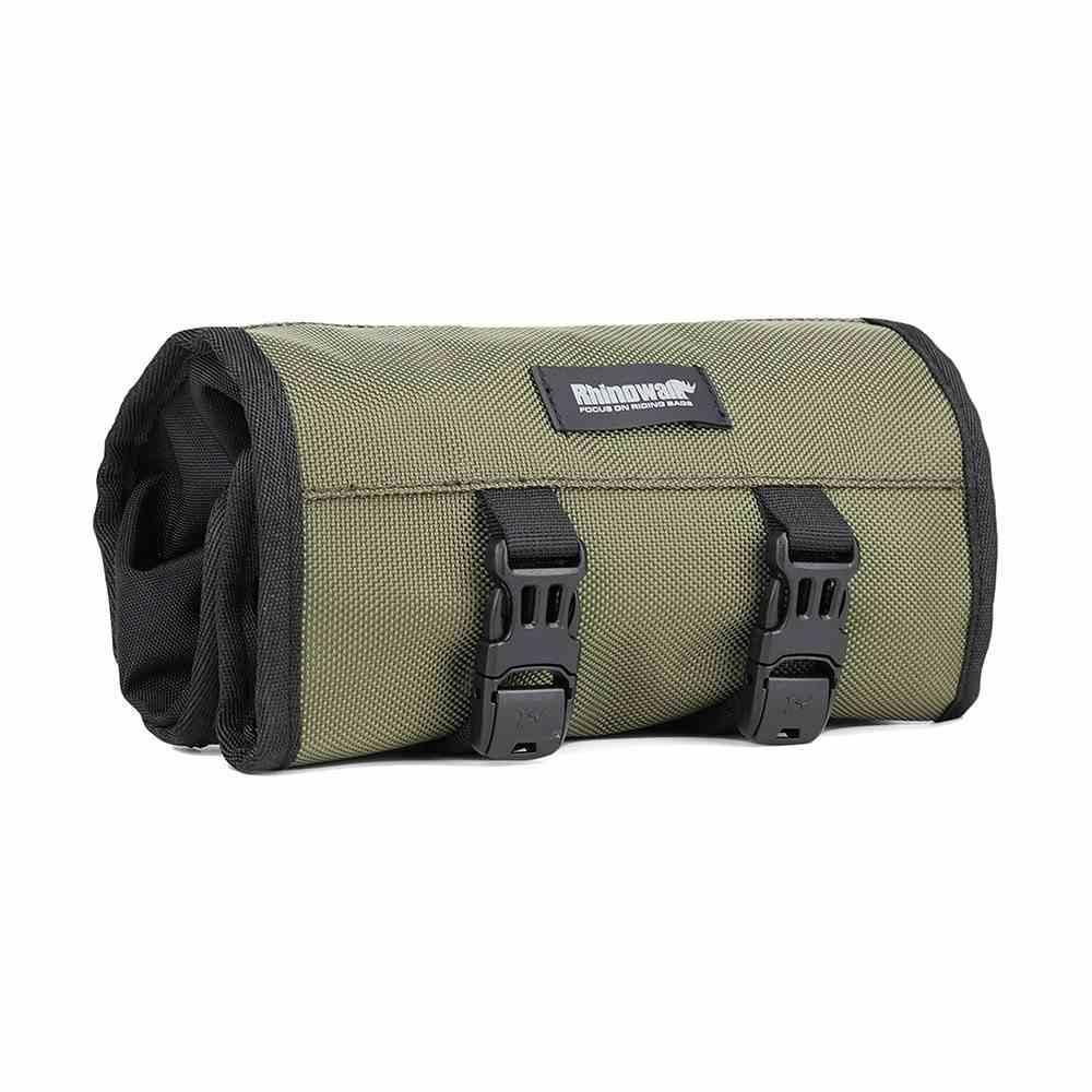 Bean's Moto Booth motorcycle tool storage bag, black nylon accessory with zippered compartments for motorcycle tool organization