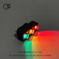 Bean's Moto Booth traffic light safety warning light for motorcycles, USB charging, compact motorcycle accessory with bright LED signals.