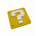 Vintage motorcycle question mark anti-collision sticker by Bean's Moto Booth, featuring bold design on a white background.