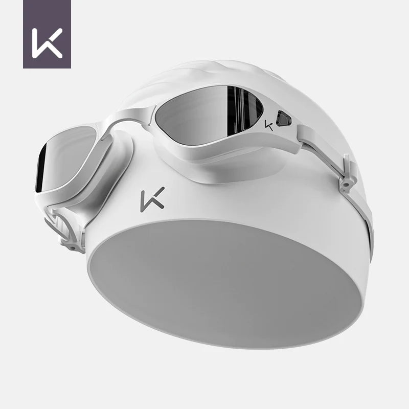 Hendrix Arts waterproof keep swimming goggles with anti-fog HD lenses, suitable for male and female swimmers with myopia, includes swimming cap.