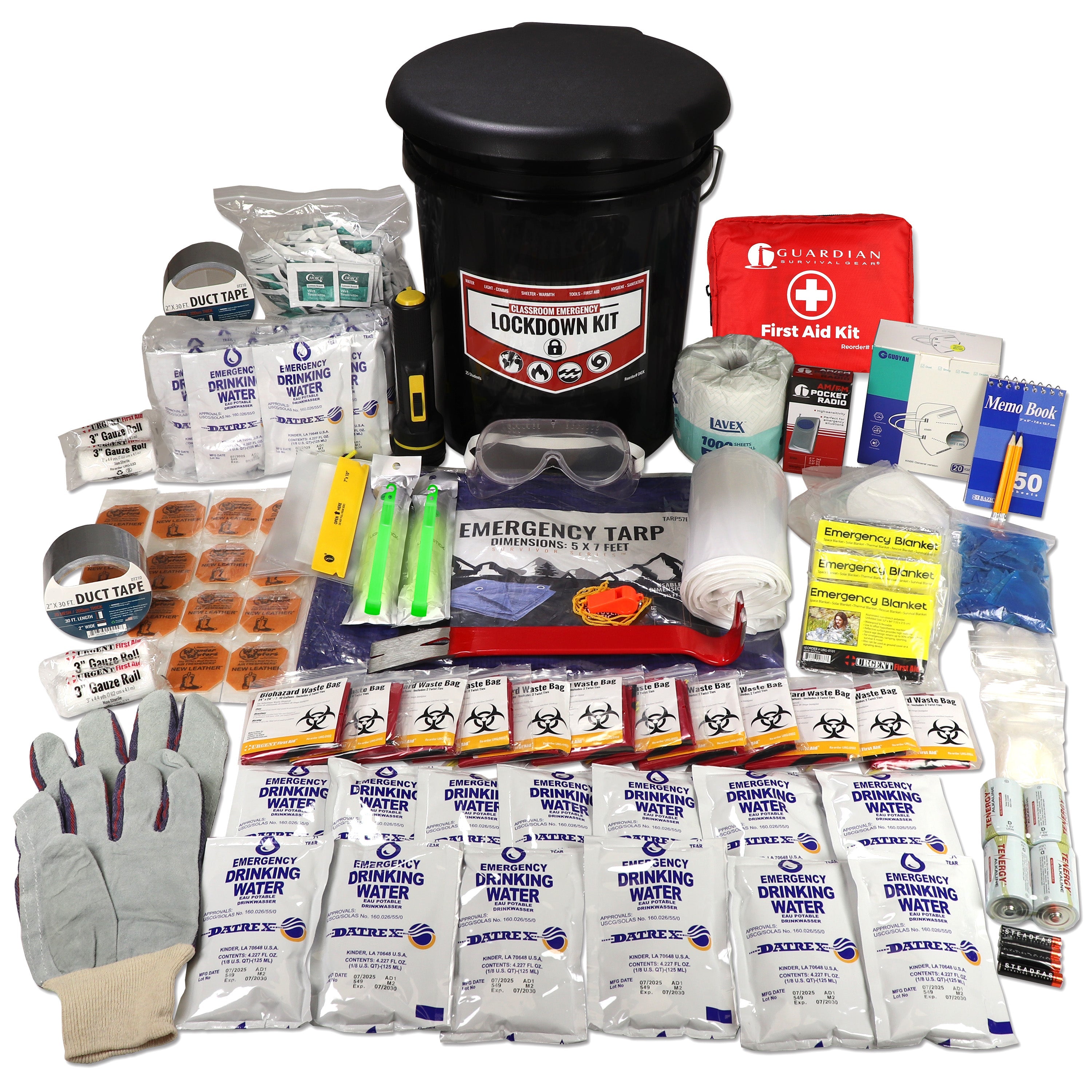 Student Classroom Emergency Lockdown Kit, 25 Students - OVERLANDERS Outfitter