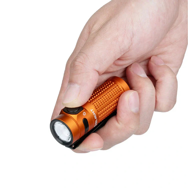 OLIGHT BATON4KITOG Baton 4 Powerful EDC Flashlight 1300 Lumens - Orange-Premium (With Charging Case) - OVERLANDERS Outfitter