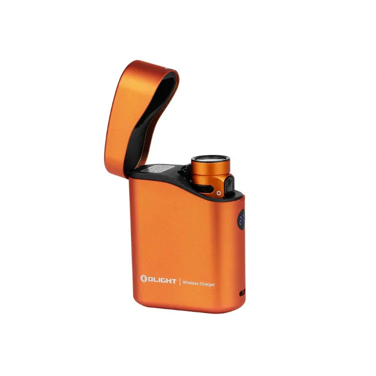 OLIGHT BATON4KITOG Baton 4 Powerful EDC Flashlight 1300 Lumens - Orange-Premium (With Charging Case) - OVERLANDERS Outfitter