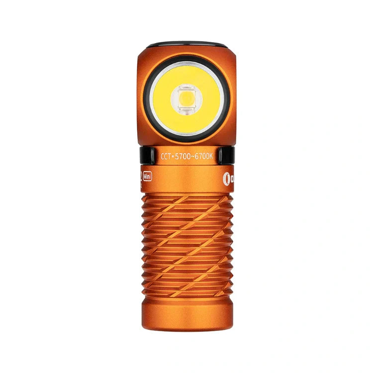 OLIGHT PERUN2MINIOG Perun 2 Mini LED Rechargeable Headlamp - Orange - OVERLANDERS Outfitter
