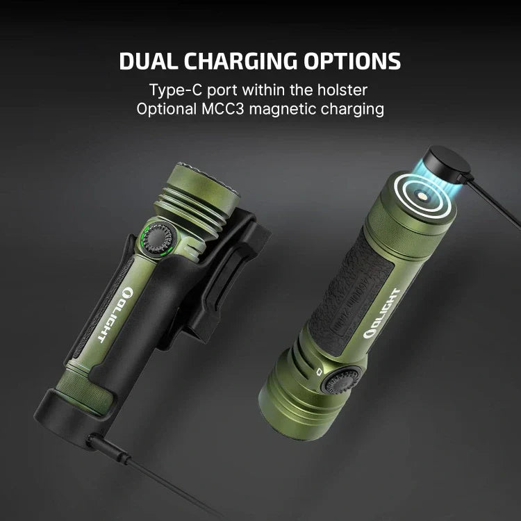 OLIGHT SEEKER4PROODG Seeker 4 Pro High Power Flashlight - OD Green CW(5700~7000K) - OVERLANDERS Outfitter