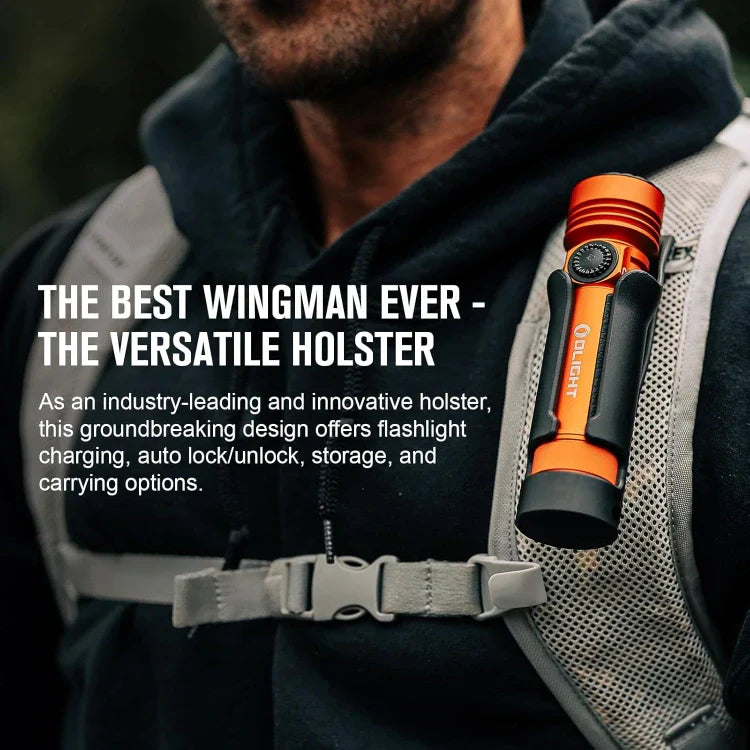 OLIGHT SEEKER4PROOG Seeker 4 Pro High Power Flashlight - Orange CW(5700~7000K) - OVERLANDERS Outfitter