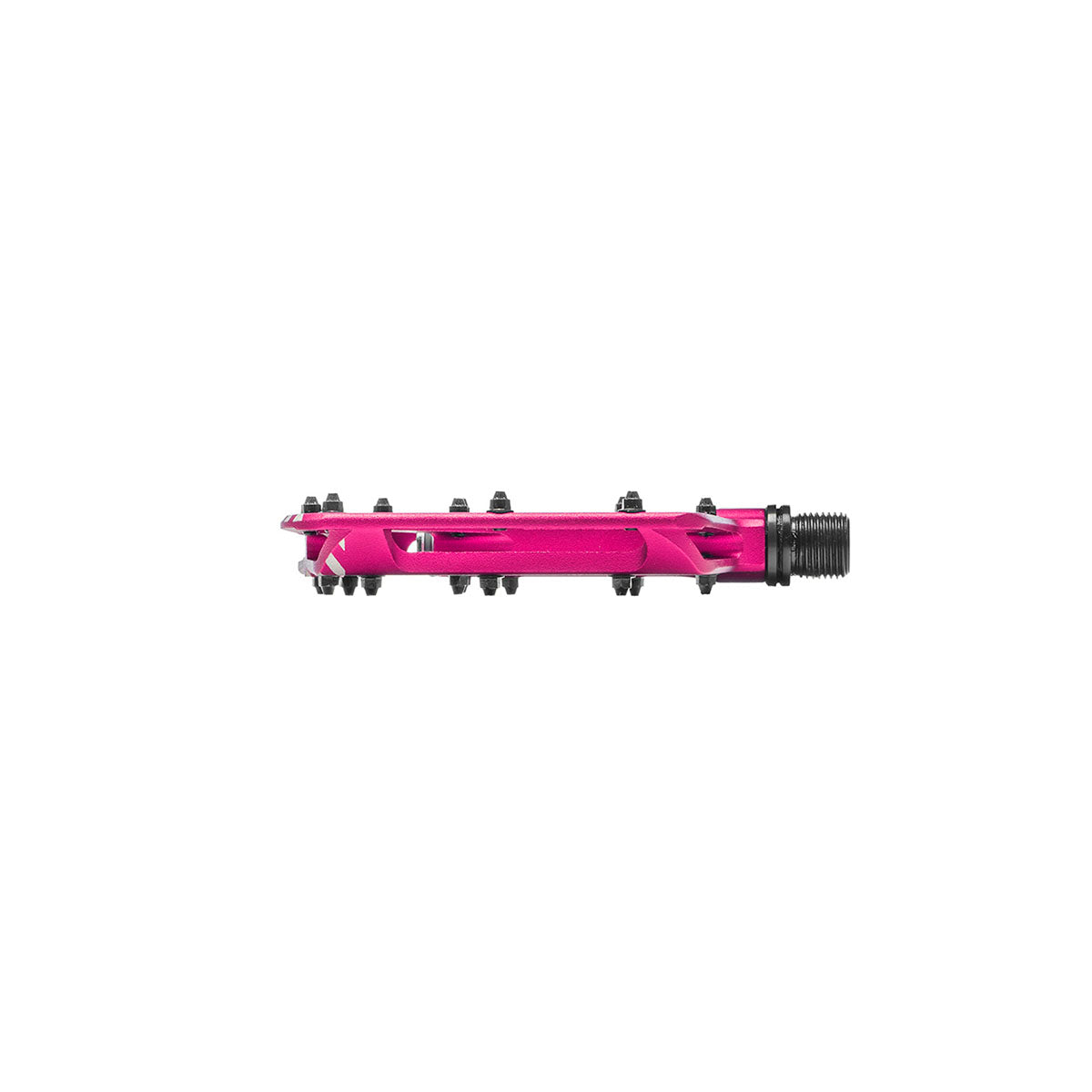 ZEITBIKE ONOFF SHIELD V2 MTB pedals in anthracite, fuchsia, and blue with textured platform and clipless design.