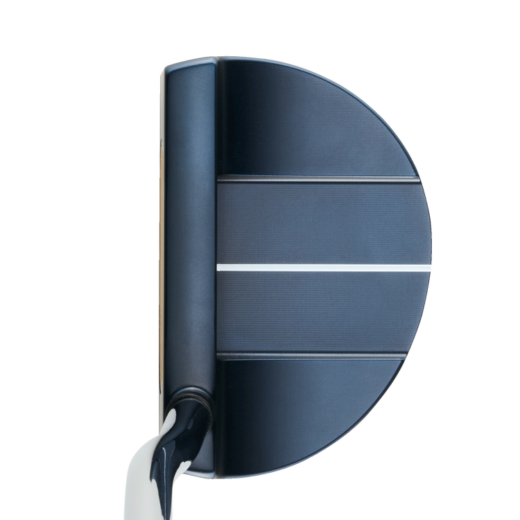 Odyssey AI-ONE MILLED SIX T DB putter by ParWestGolf, close-up of the precision milled face and sleek design.