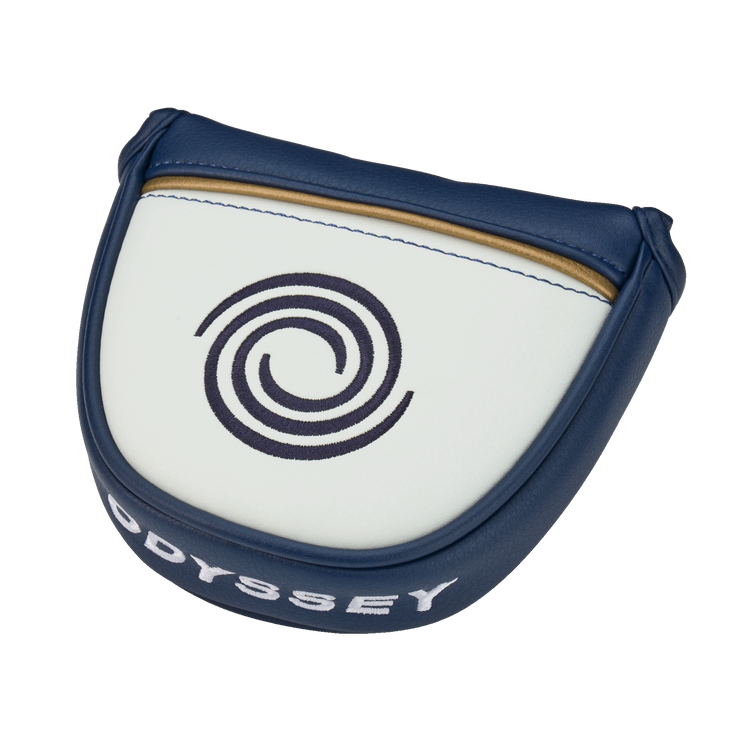 Odyssey AI-ONE MILLED SIX T Double Bend golf putter with a sleek design, branded by ParWestGolf, on a white background.