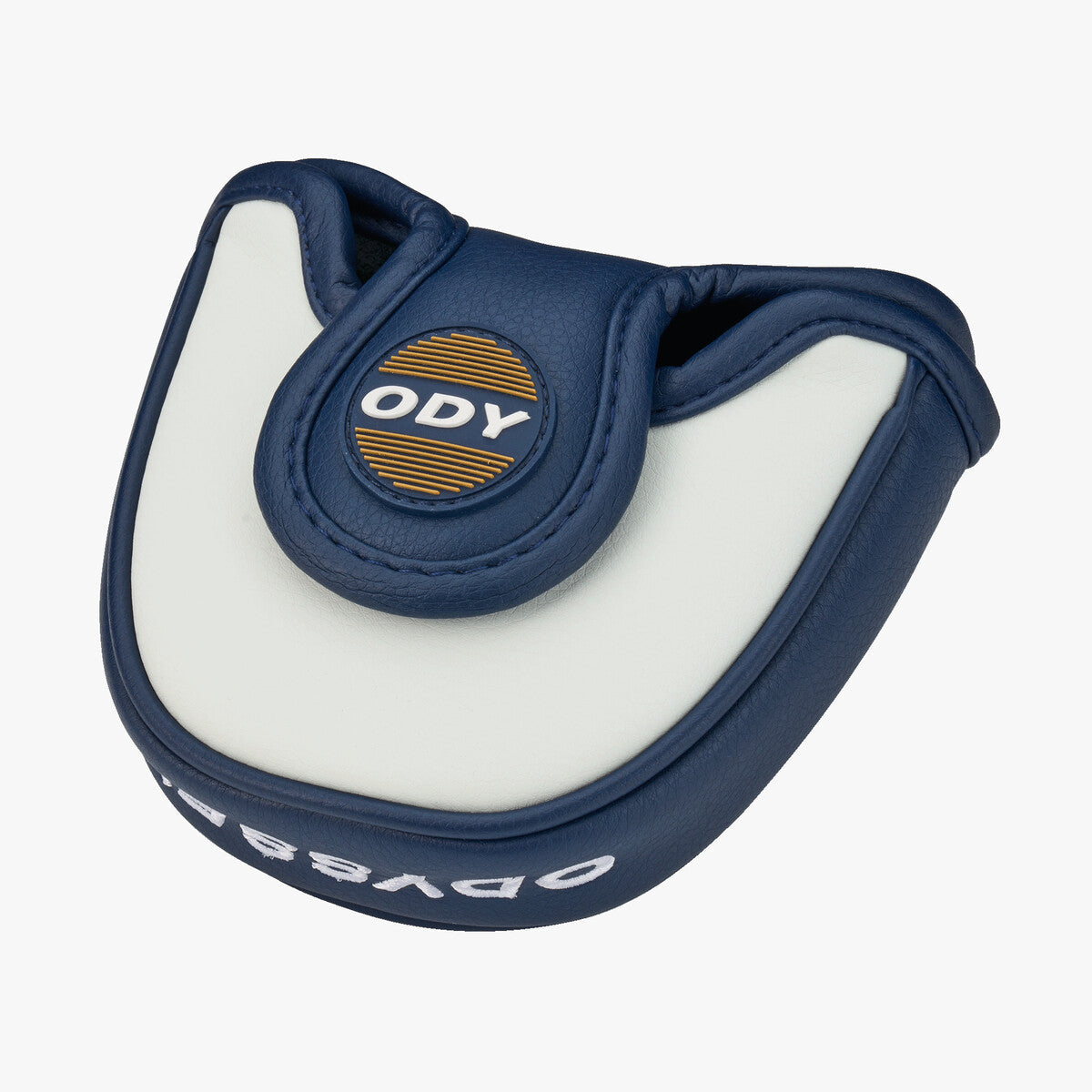 Odyssey Ai-ONE Milled Seven T-DB Putter by ParWestGolf, close-up of the black putter with milled face and ergonomic grip.