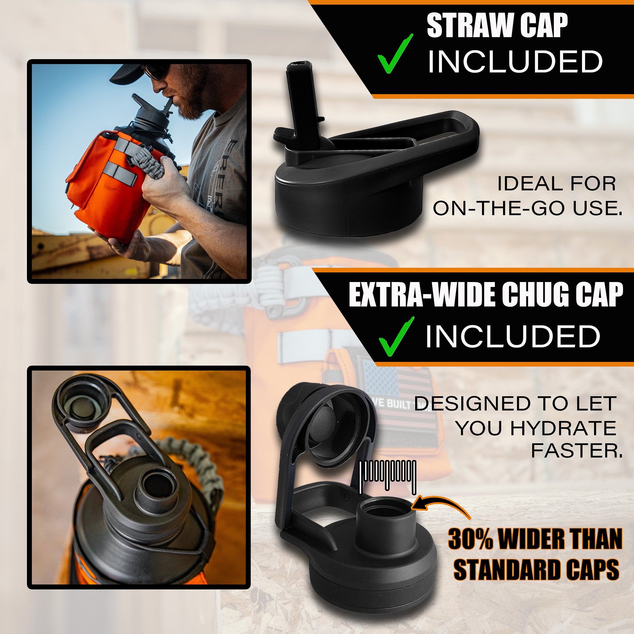 64oz Iron Workforce Bottles - We The Collective